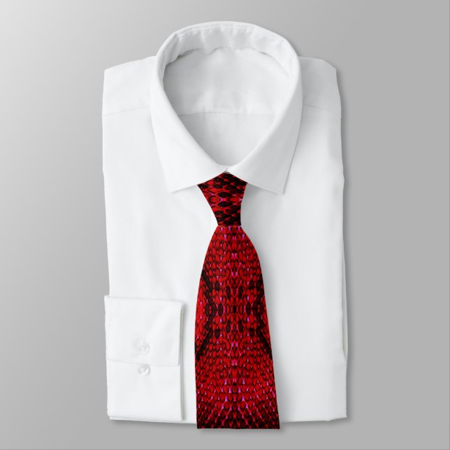Skriv ut Red Snake Skin Slips (Bunden)
