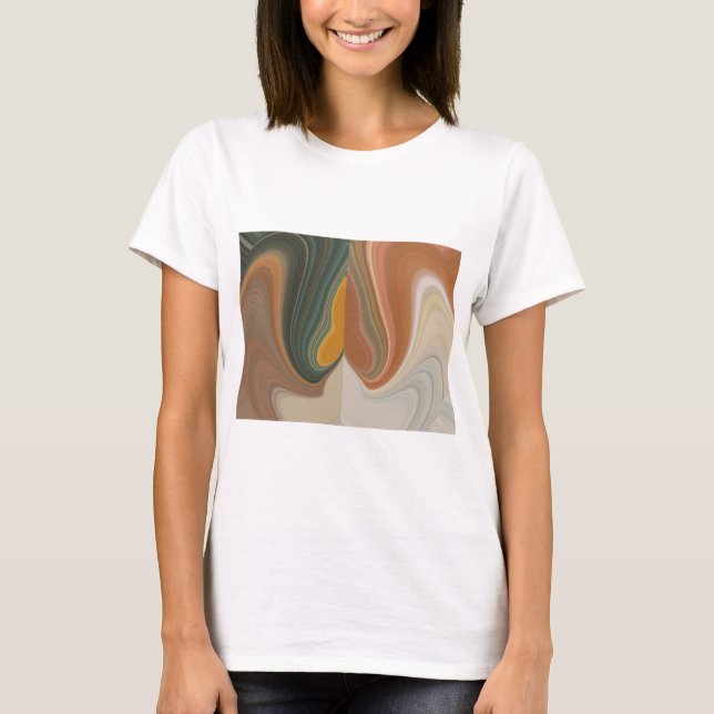Skriv ut Retro Abstrakt Art Tröja (Framsida)