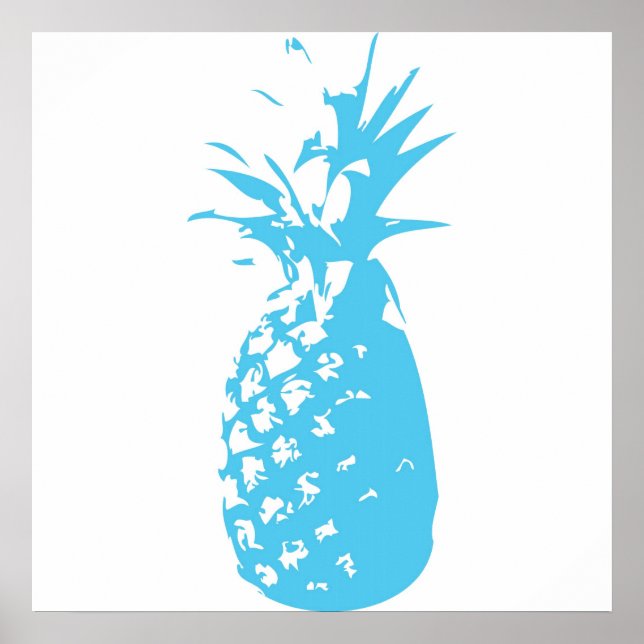 Skriv ut retro ananas poster (Framsidan)