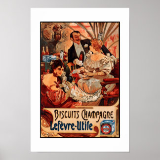 Skriv ut Retro Artist Mucha-bild Poster