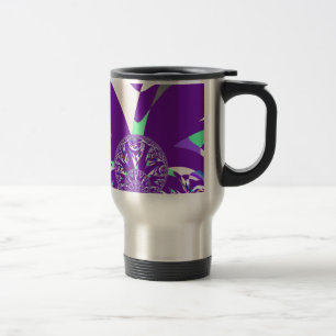 Skriv ut Retro Blue Cyan Kaleidoscope Art Resemugg