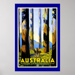 Skriv ut Retro Vintage bild Travel Australien Poster