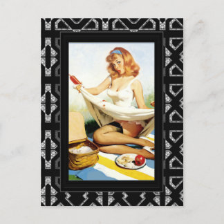 Skriv ut Retro-Vintage för efterhandsval för pejlp Vykort