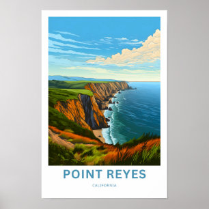 Skriv ut Reyes California Travel Poster