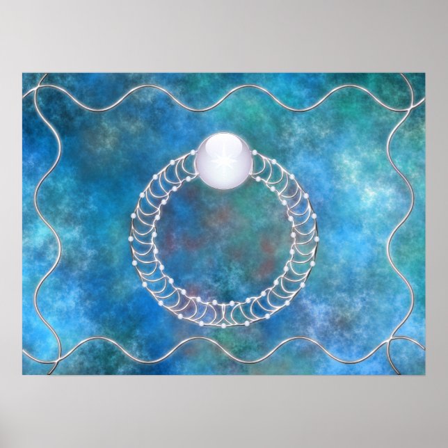 Skriv ut ring i Vatten Poster (Framsidan)