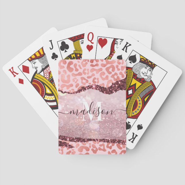Skriv ut ro Guld Leopard Casinokort (Baksidan)