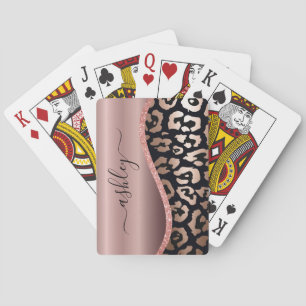 Skriv ut ro guldfärgsblad casinokort