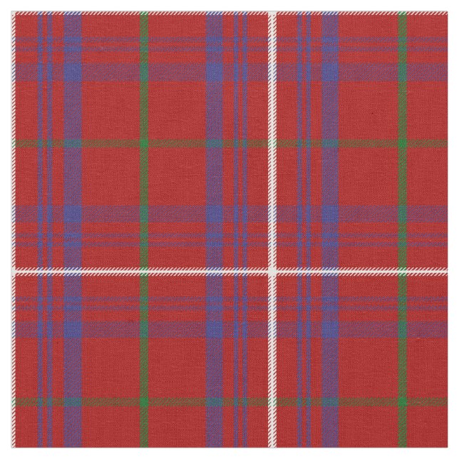 Skriv ut ro Tartan Tyg (Närbild)