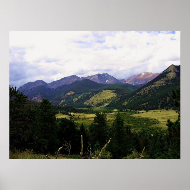 Skriv ut Rocky Mountain nationalpark Poster (Framsidan)