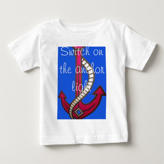 Skriv ut röd anchor-bild t shirt (Framsida)