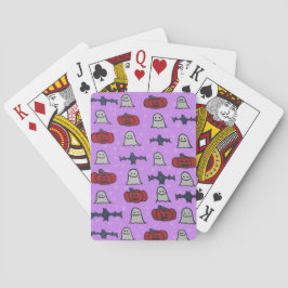Skriv ut Roligten lila Halloween Casinokort