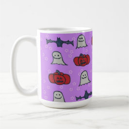 Skriv ut Roligten lila Halloween Kaffemugg