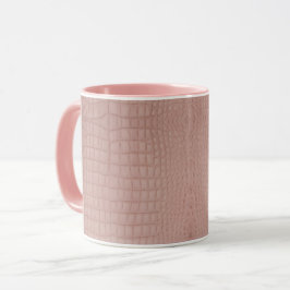 Skriv ut rosa Alligator Struktur Mugg