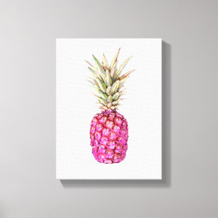 Skriv ut rosa ananas canvastryck
