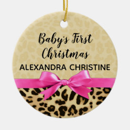 Skriv ut Rosa Bow Julgransprydnad Keramik