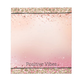 Skriv ut rosa Gnistra Guld Leopard Anteckningsblock