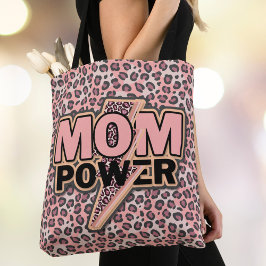 Skriv ut Rosa i mamma Power Leopard Tygkasse
