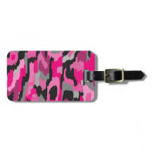 Skriv ut rosa och svart Abstrakt