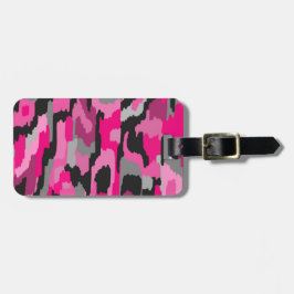 Skriv ut rosa och svart Abstrakt Bagagebricka