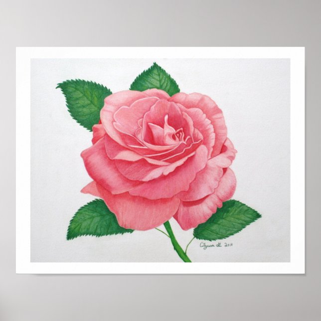 Skriv ut rosa passion poster (Framsidan)