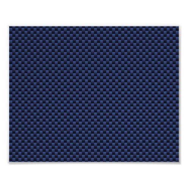 Skriv ut royal Blue Automotive Carbon Weave Print Fototryck (Framsidan)