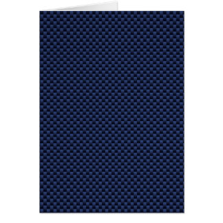 Skriv ut royal Blue Automotive Carbon Weave Print Hälsningskort