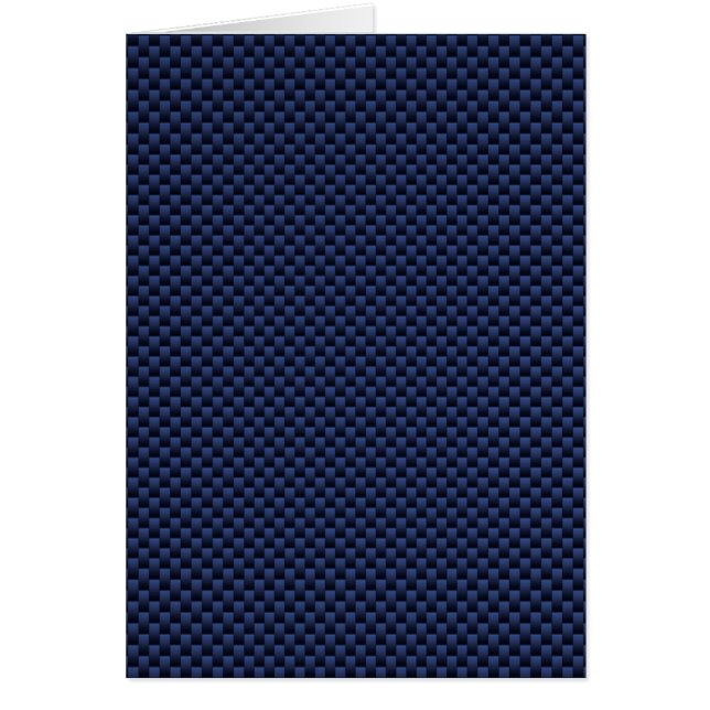 Skriv ut royal Blue Automotive Carbon Weave Print Hälsningskort (Framsidan)