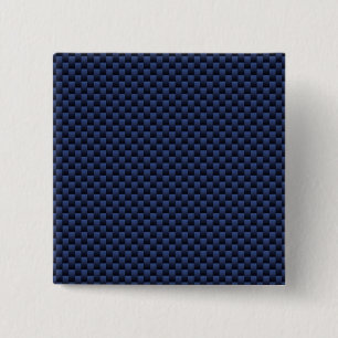 Skriv ut royal Blue Carbon Fiber Stil Weave Print Knapp