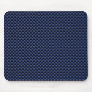 Skriv ut royal Blue Carbon Fiber Stil Weave Print Musmatta