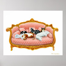 Skriv ut royal Kat Nap