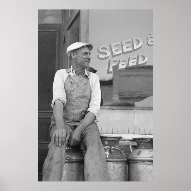 Skriv ut säkerhetsadministration för vintage Farm Poster (Framsidan)