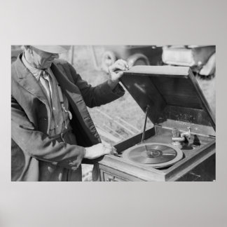 Skriv ut säkerhetsadministration för vintage Farm Poster