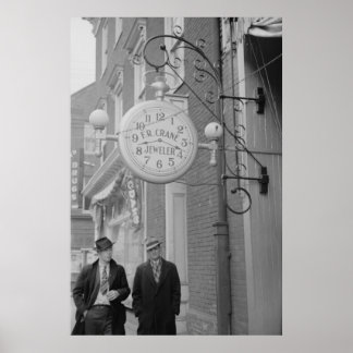 Skriv ut säkerhetsadministration för vintage Farm Poster