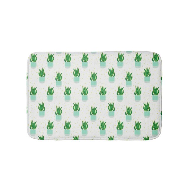 Skriv ut Sansevieria Snake Plant Badrumsmatta (Framsidan)