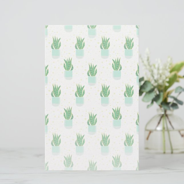 Skriv ut Sansevieria Snake Plant Brevpapper (Stående Fram)