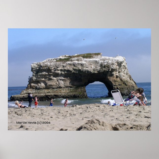 Skriv ut Santa Cruz Natural Bridges Poster (Framsidan)