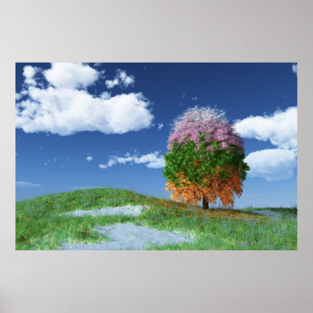 Skriv ut säsongen Träd Poster (Framsidan)