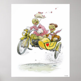 Skriv ut Sidecar Turtles Poster