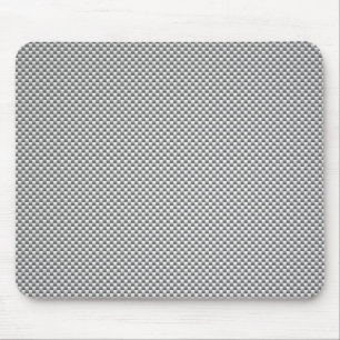Skriv ut silver White Carbon Fiber Musmatta