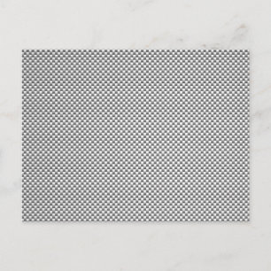 Skriv ut silver White Carbon Fiber Vykort