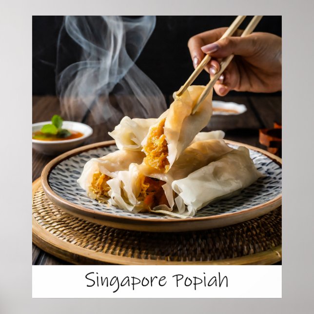 Skriv ut Singapore Popiah Archival Skriv ut Poster (Framsidan)