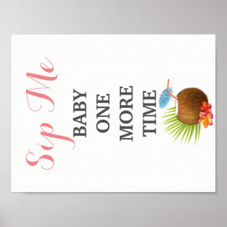 Skriv ut Sip IT Kitchen Pun Poster