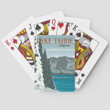 Skriv ut Sjö Tahoe-uppspelningskort