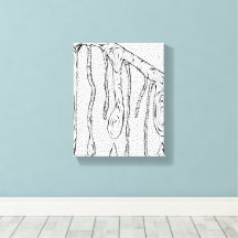 Skriv ut skisser för linjeskiss för Abstrakten Trä