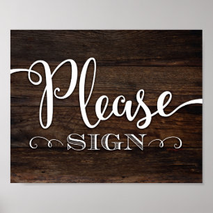 SKRIV UT SKRIV UT Chic GENOM SIGN-TECKEN Poster