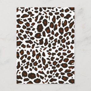 Skriv ut snö Leopard Vykort