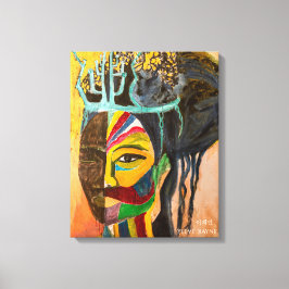 Skriv ut "Sol & Måne Skapar Kärlek" på arbetsytan Canvastryck