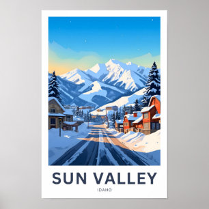 Skriv ut sol valley Idaho Travel Poster