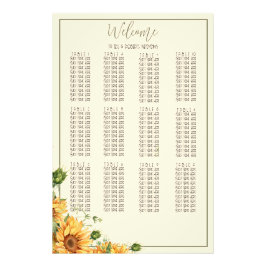 Skriv ut solrosfärgsdiagram för Bröllop Fototryck