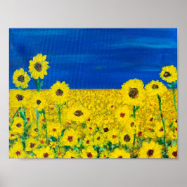 Skriv ut solrosolja poster